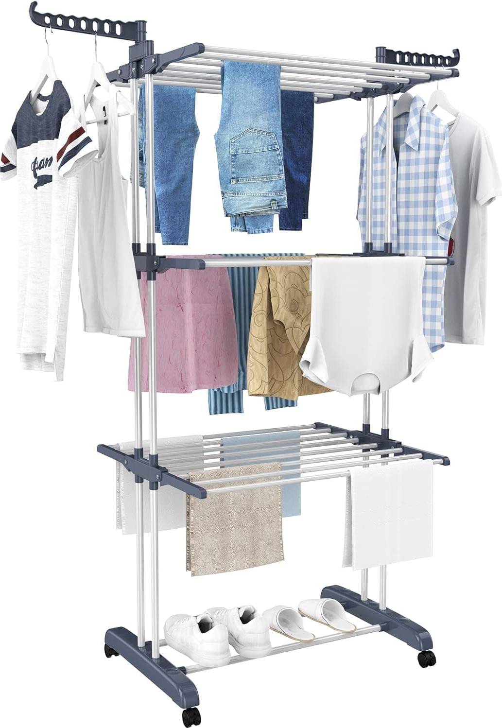 Clothing rack Homidec 4-Tier Airer Clothes Drying Rack