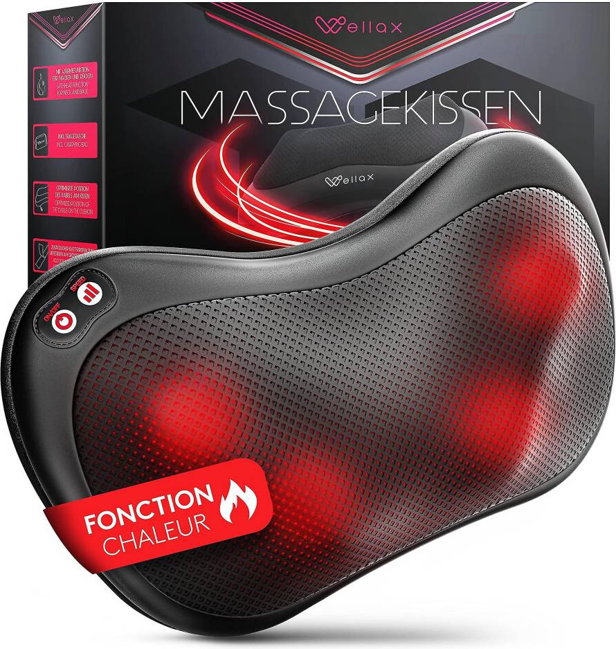 Neck massage pillow back massager cushion Relaxing Massage Cushion With Heating Function 360 Rotation