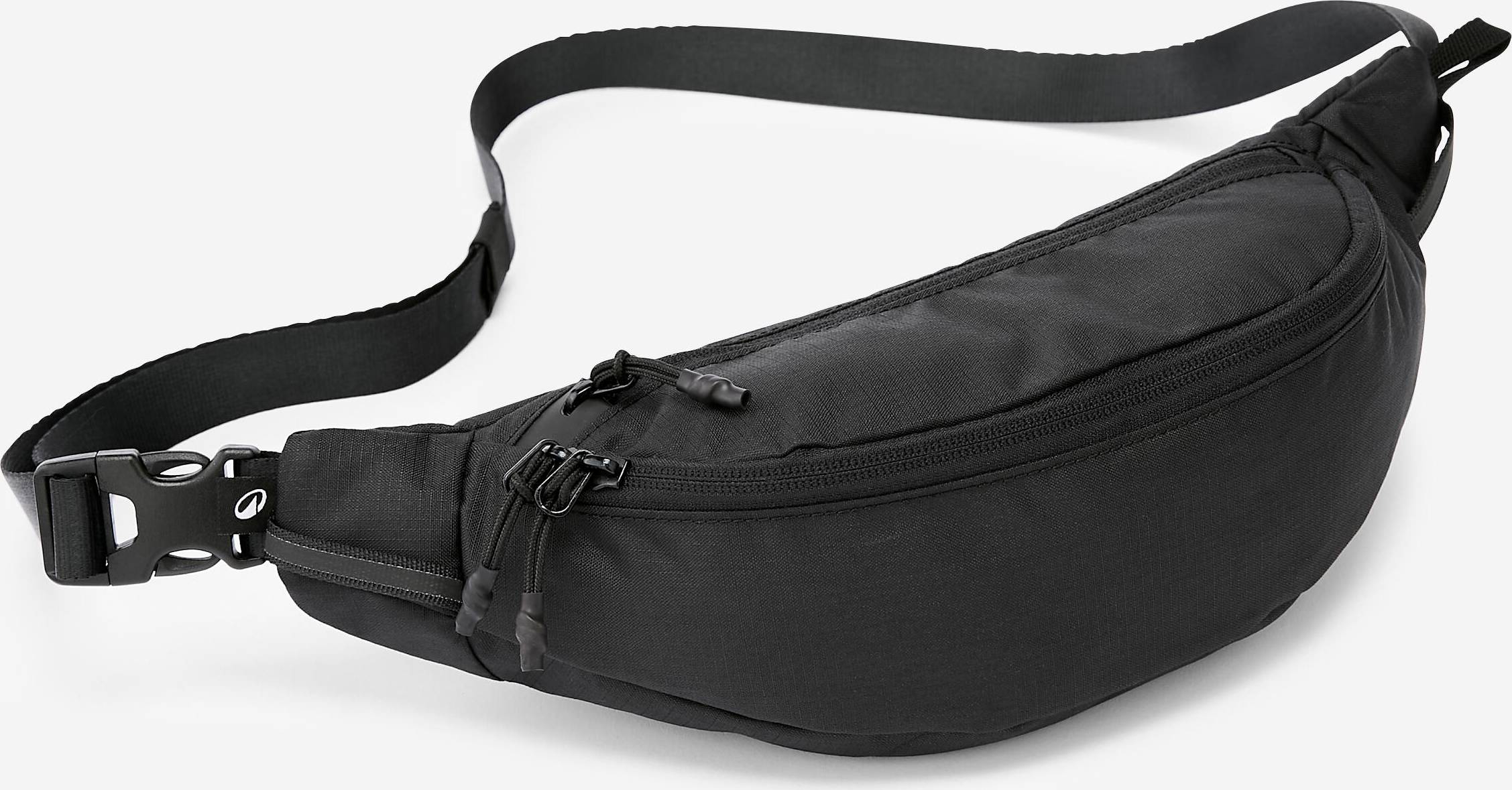 FORCLAZ Ripstop Bumbag 2 Pockets - Black