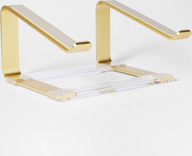 Laptop desk Threshold Acrylic Laptop Riser Gold