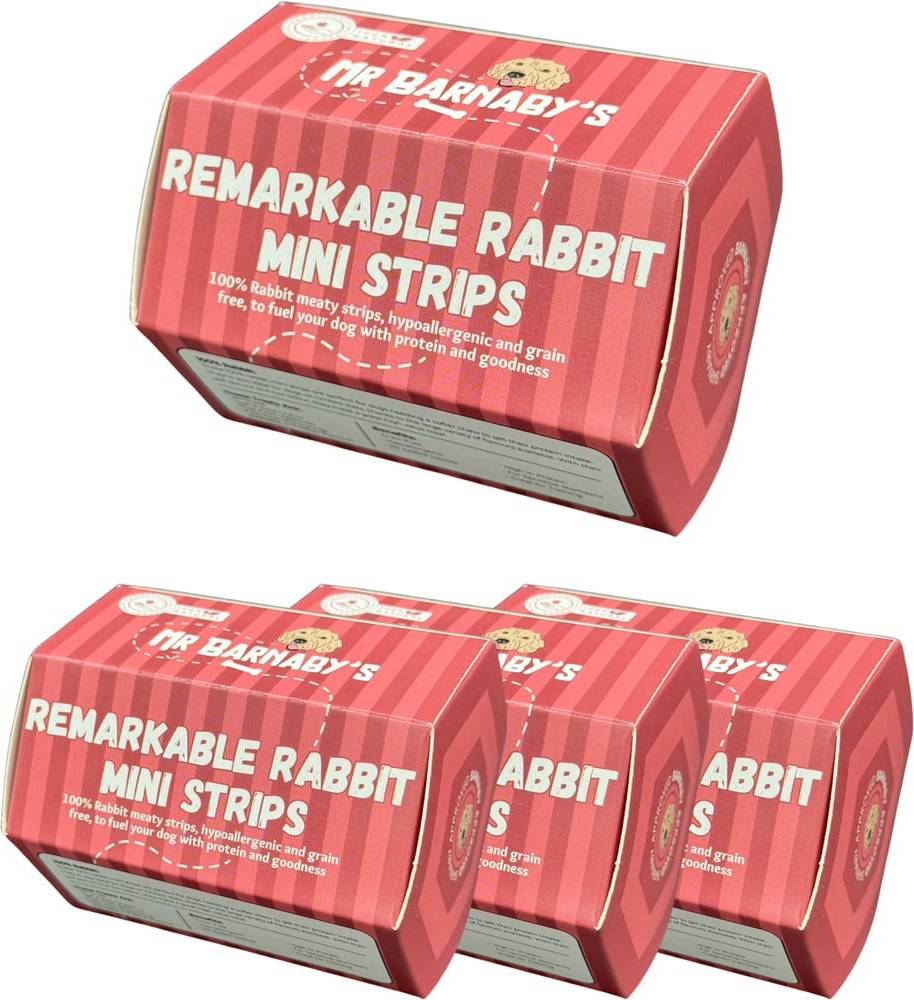 Mr Barnaby's Remarkable Rabbit Mini Strips 4 Pack - Brown