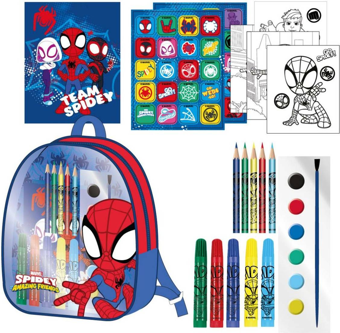 Amazing Friends Kinder Rucksack Malset