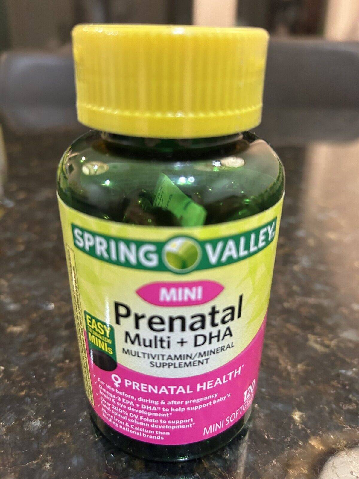 Spring Valley Mini Prenatal Complete Multivitamin 120 Softgels