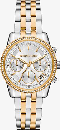 Michael Kors MK Mini Ritz Pavé Two-Tone Watch