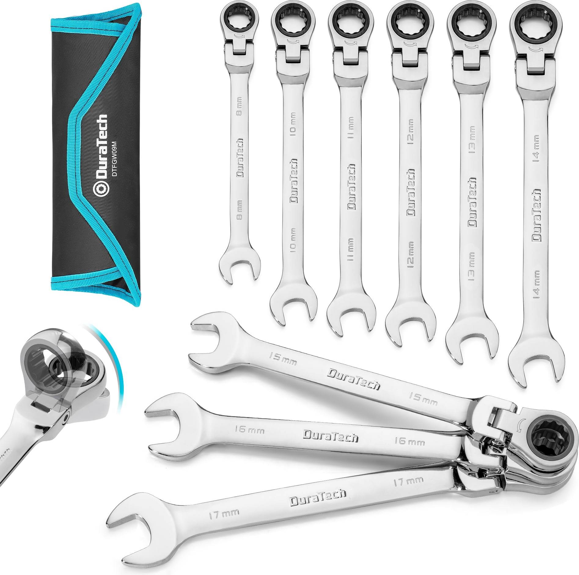 9-Piece Flex-Head Ratcheting Set