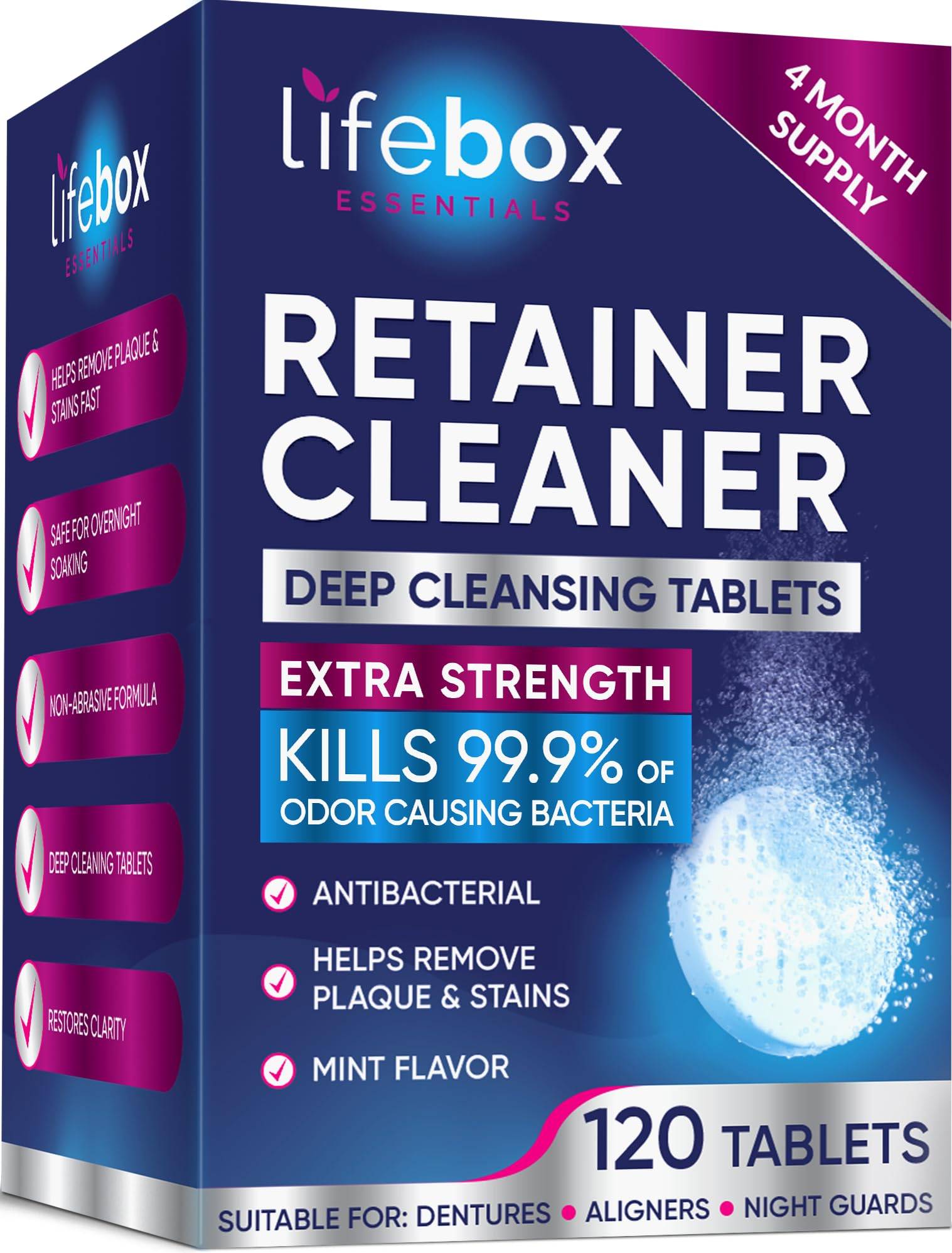 Essentials 120 Denture Cleaner Tablets