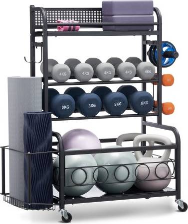 Weight bench VEVOR Organizer Yoga Mat Storage Weight Rack