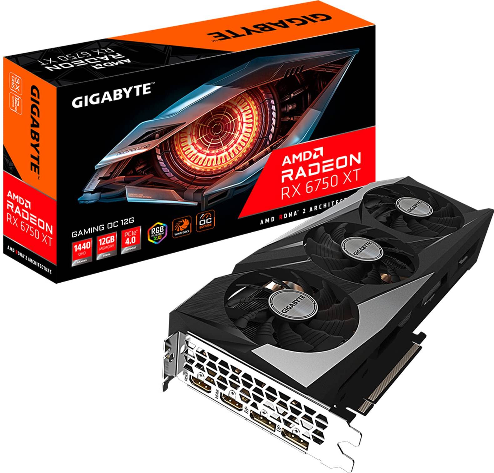 Gigabyte Radeon RX 6750 XT Gaming OC 12G Graphics Card