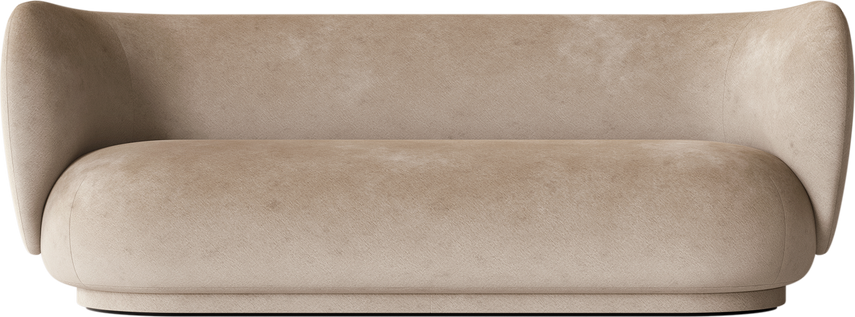 ferm LIVING Rico Faded Velvet Sand Sofa