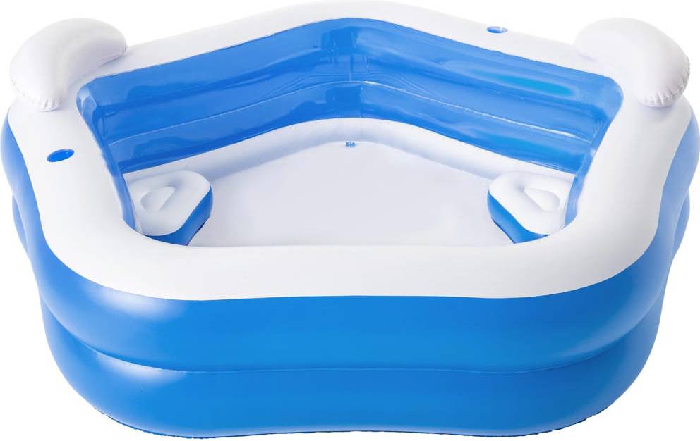 vidaXL Plastic Inflatable Pool 2.26ft 6.98ft 6.75ft Blue