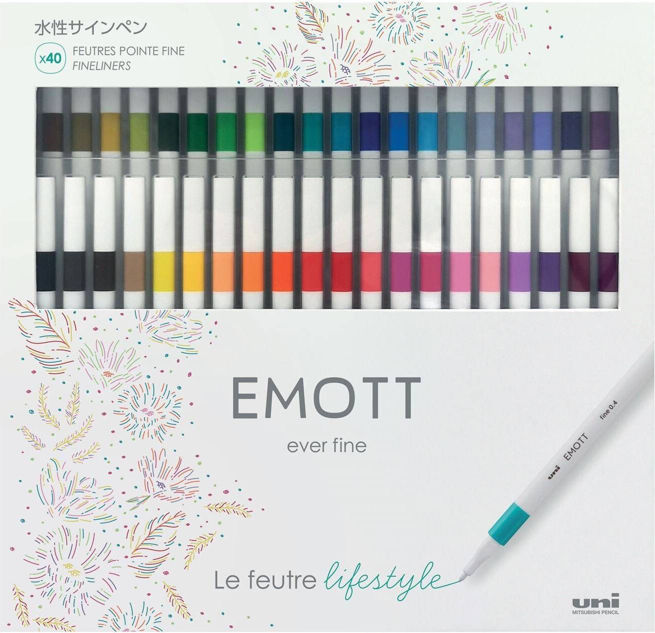 Emott 40-set Fineliners