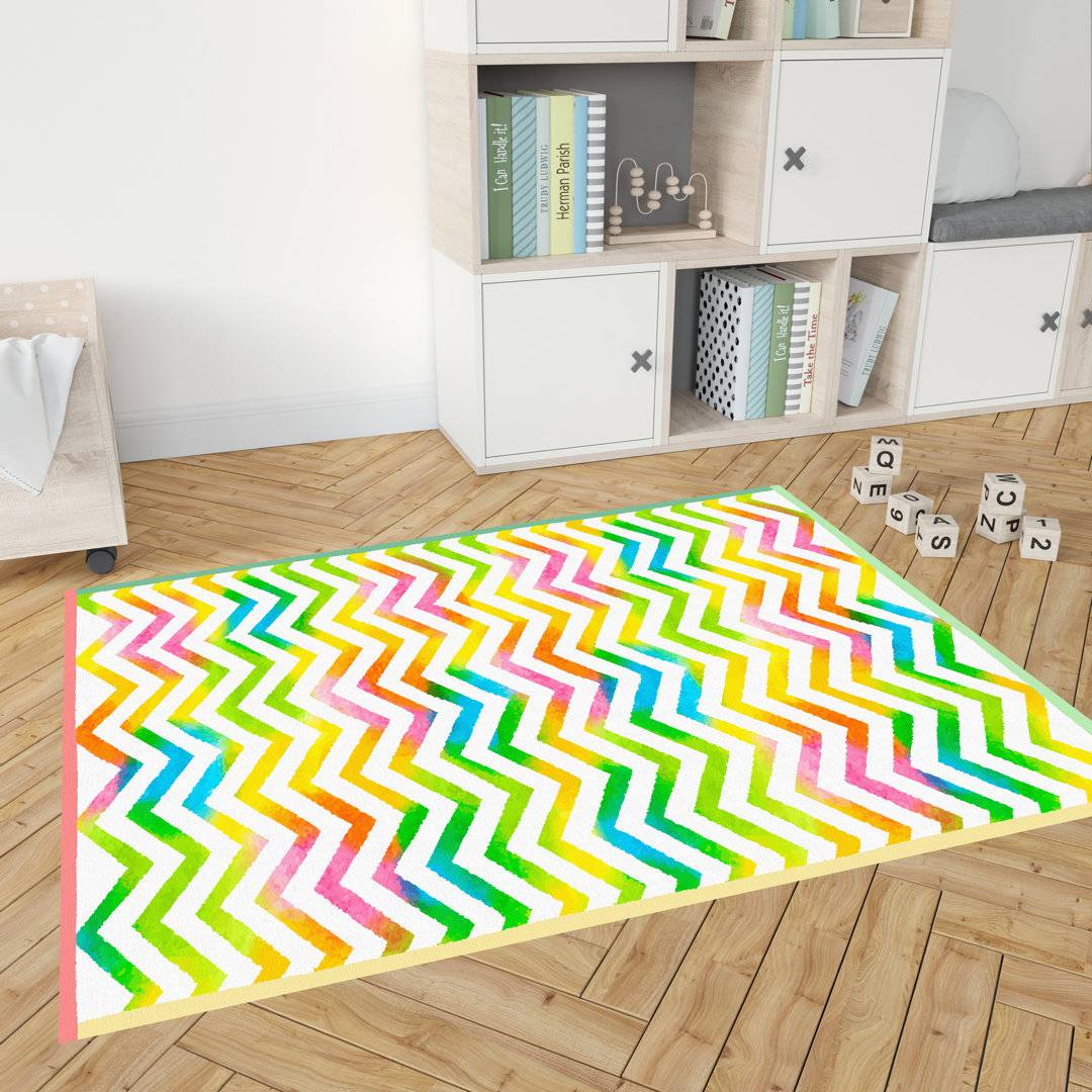 Machine Printed Area Rug 100cm W x 150cm L