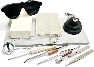 JTS Magnesia Block Tweezers 3rd Hand +++ Set 4.5 Pounds Tool Kit