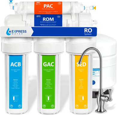Express water filters Express Water 5-Stage Multi-Method Reverse Osmosis Filtration System RO10D