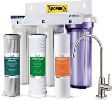 Water filter systems under sink iSpring Water Systems US31-BV Classic 3-Stage Under Sink Filtration System