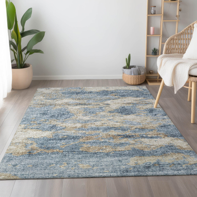 Addison Rugs Mayfield AMF71 9 x 12 Indoor Premium Machine Washable Rug Multicolor, Blue