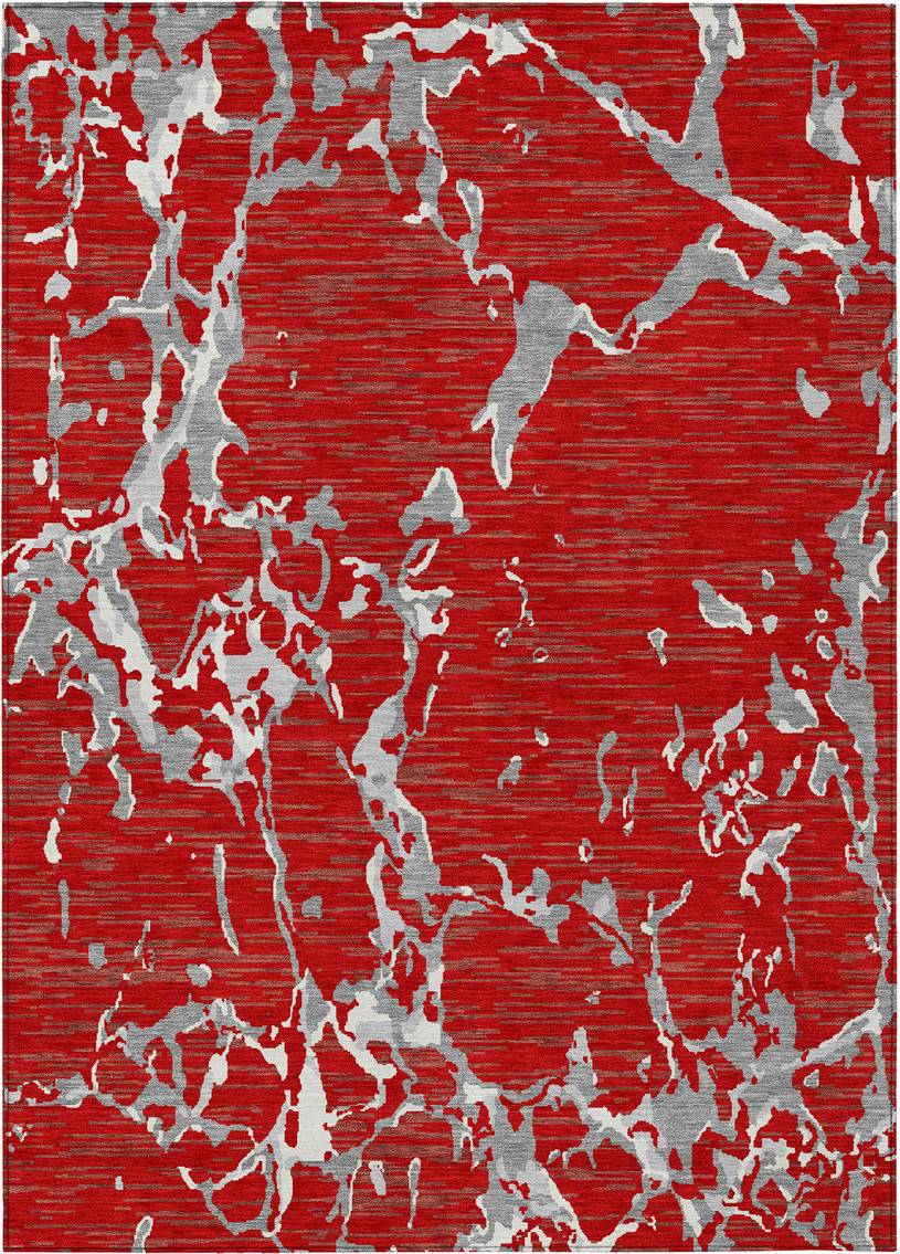 Addison Rugs Chantille Machine Washable ACN1046 5' x 7'6" Area Rug Red