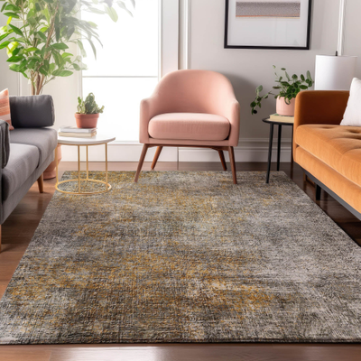 Addison Rugs Mayfield AMF593 Gray 5 x 7 6 Indoor Premium Machine Washable Rug Gray