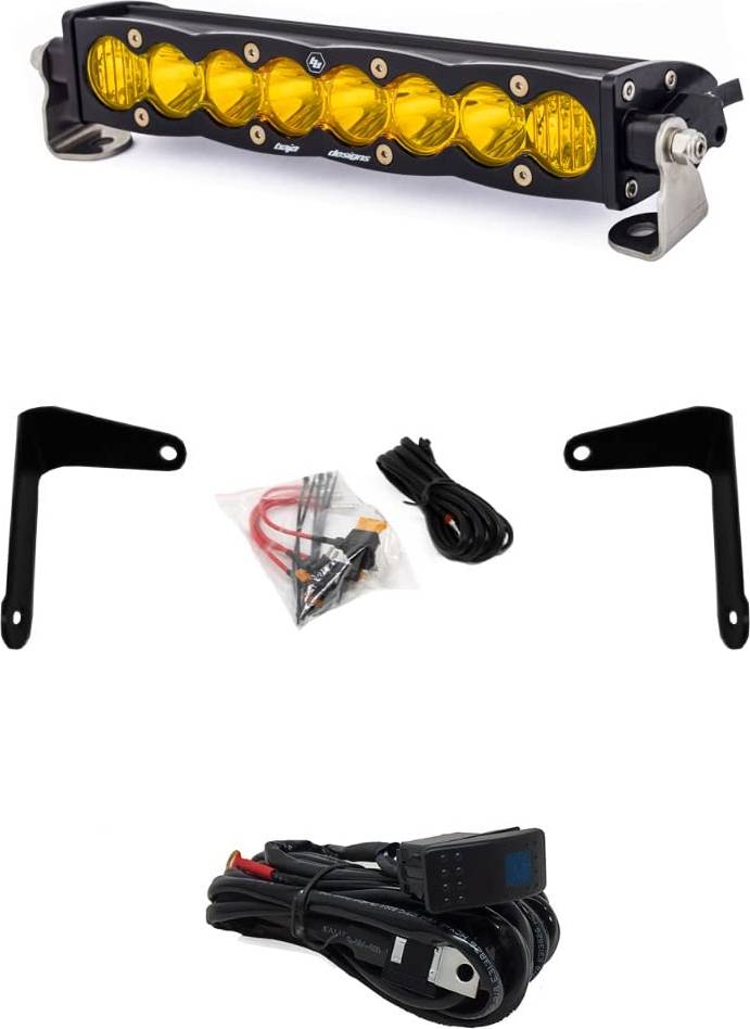 S8 10-Inch LED Bar Shock Mount Light Kit