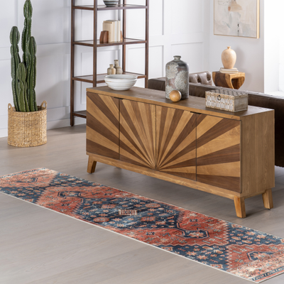Nuloom Astra SplashGuard Traditional Machine Washable Area Rug 2 6 x 6 Runner