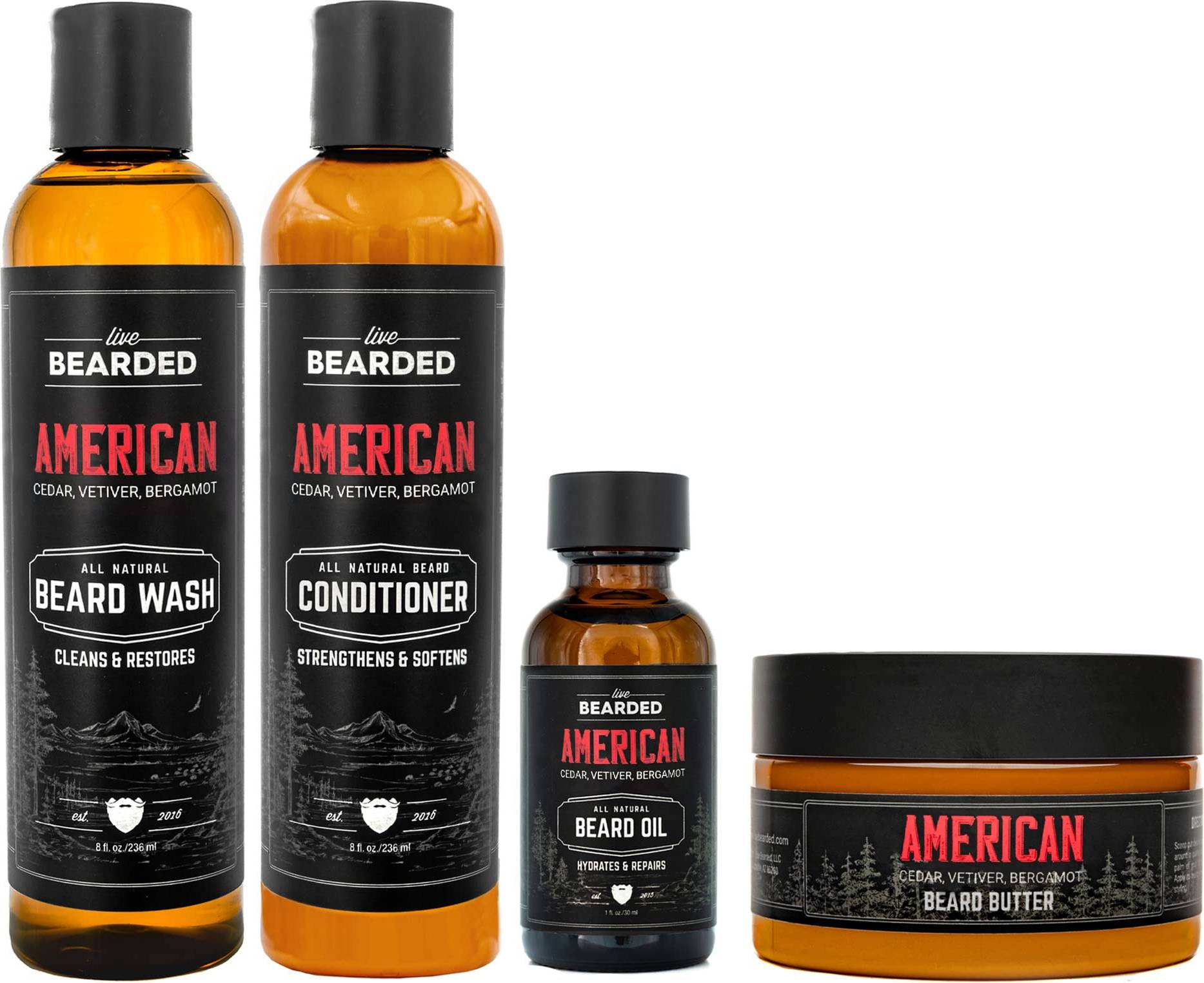 Beard kit Live Bearded Complete Beard Grooming Kit