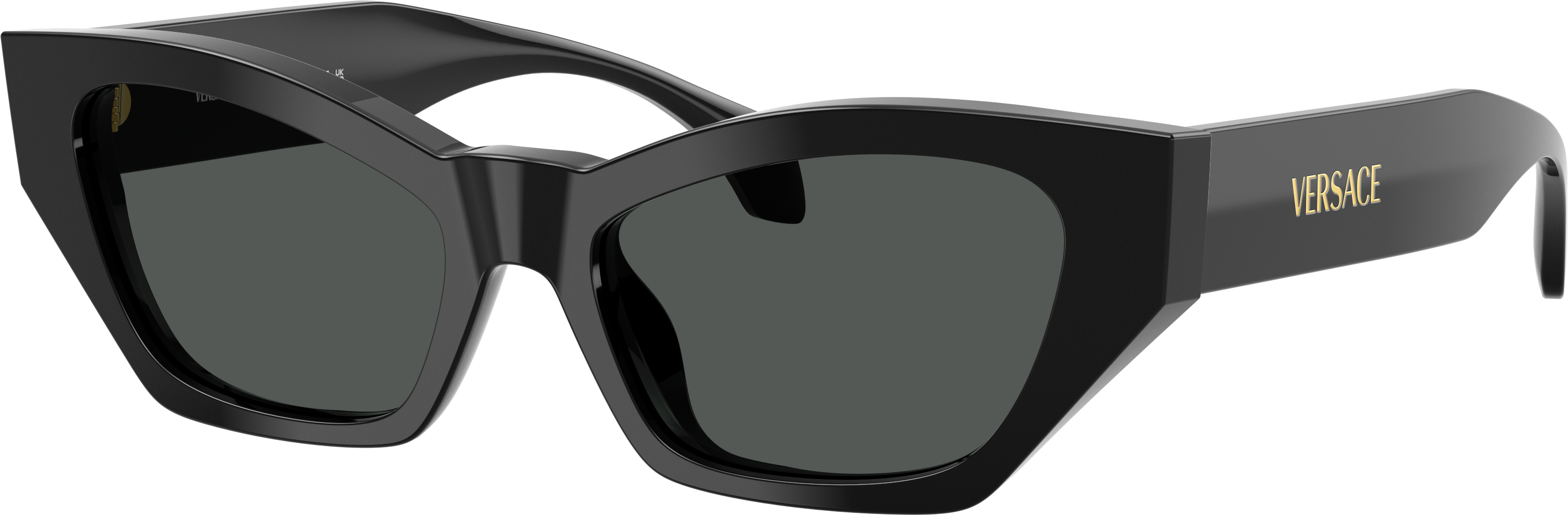 Versace Cat-Eye Solbriller - Runde Sort