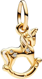 Pandora Rocking Unicorn Dangle Charm Gold
