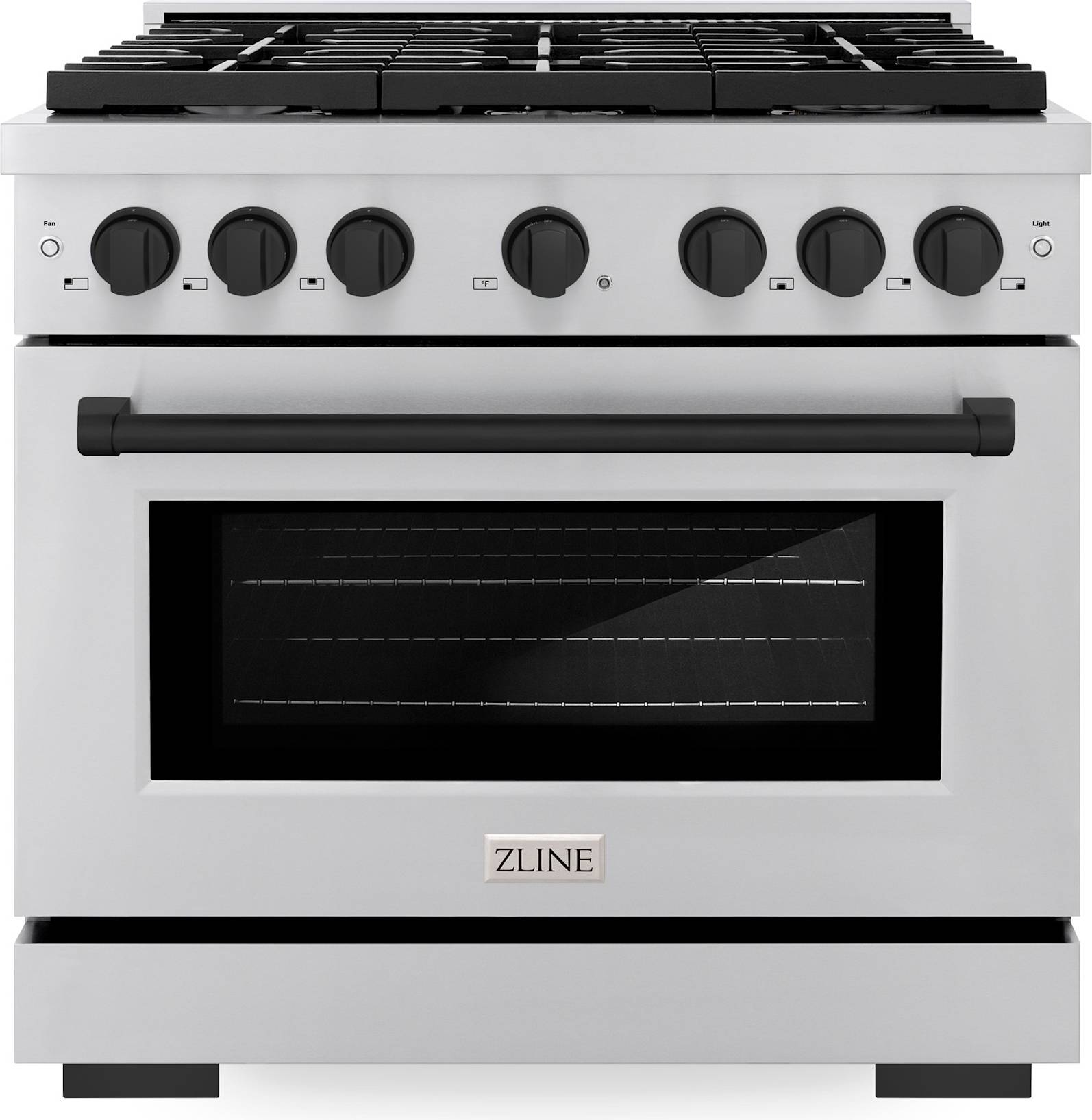 Gas range stove ZLINE Autograph 36 Inch Paramount Dual Fuel Range