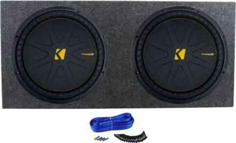 15" subwoofer box Kicker 50CWCD154 15 Inch DVC Subwoofer Sub Box Enclosure