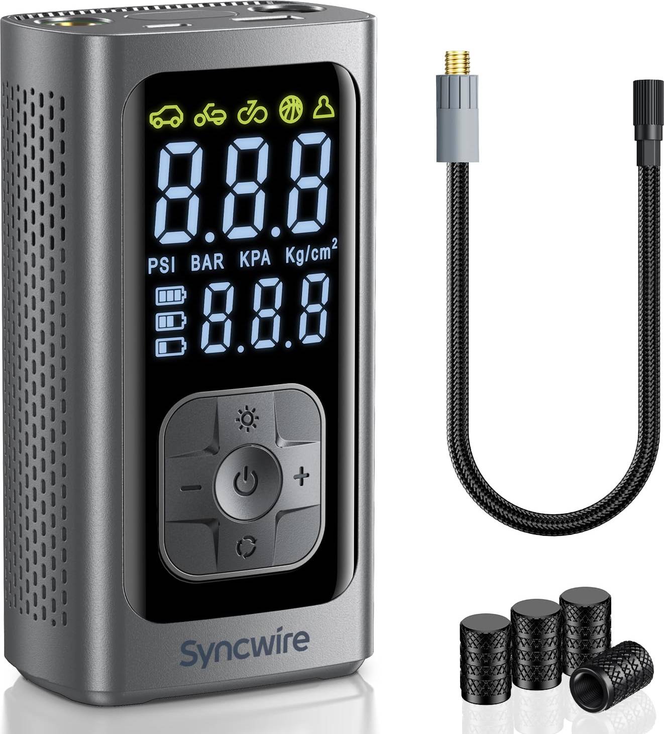 Tyre inflator Syncwire Tyre Inflator Portable Air Compressor