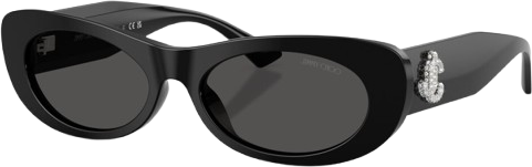 Jimmy Choo JC5038BU Rund Solbriller 54 MM - Sort Grå