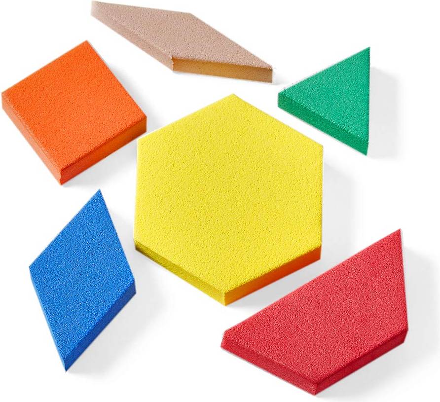 Foam Pattern Geometric Shapes