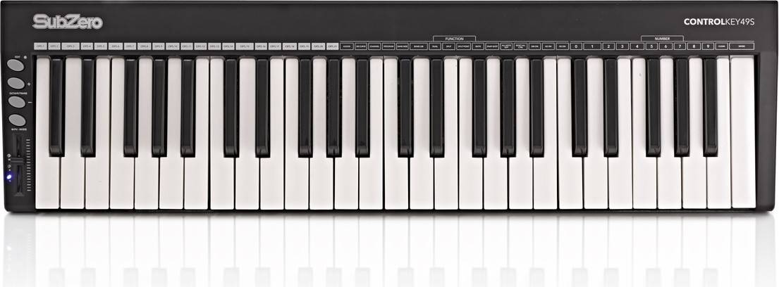 SubZero ControlKey49S Slim MIDI Controller Keyboard med 49 Tangenter