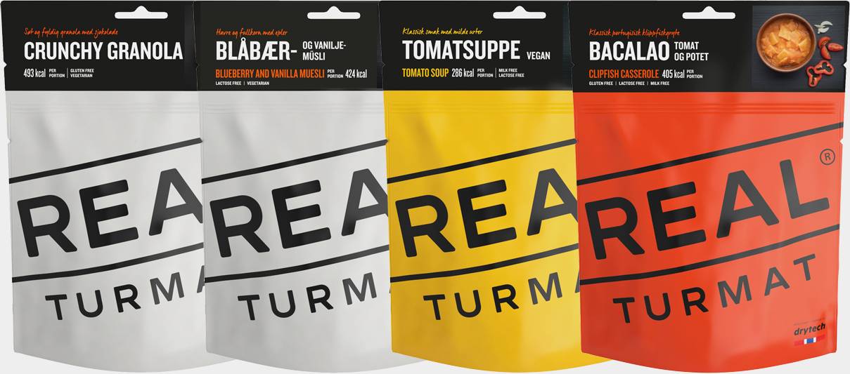 Real turmat Real Turmat Letpakke 4-Pack