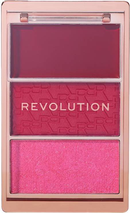 Revolution Beauty Blush Icon Palette Rougepalett Rosa
