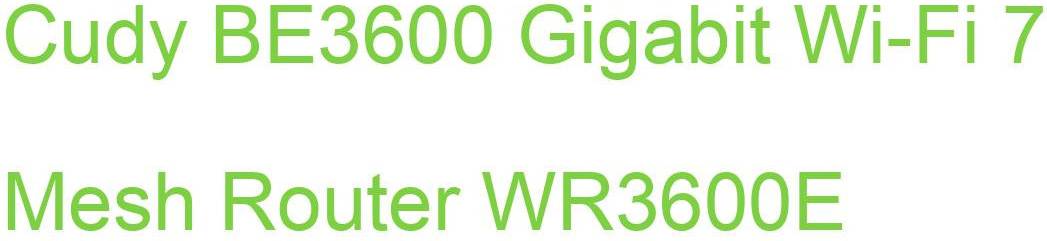 Mesh wifi 7 Cudy BE3600 Gigabit WiFi 7 Mesh Router
