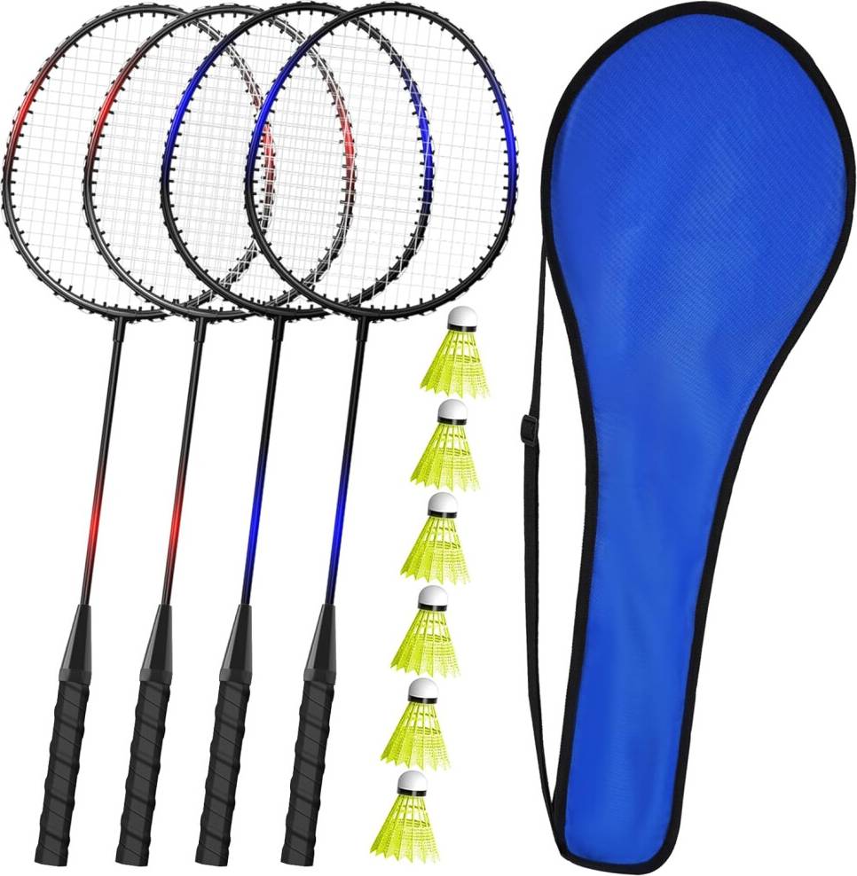 KH 2-4 Player Badminton Rackets Set