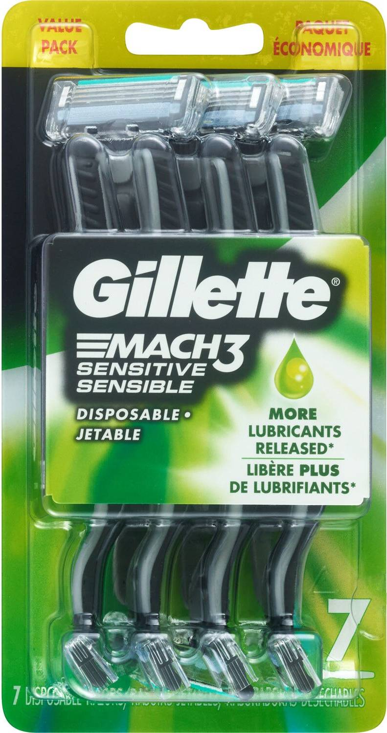 Gillette mach3 Gillette Mach3 Sensitive Razors 7 Count