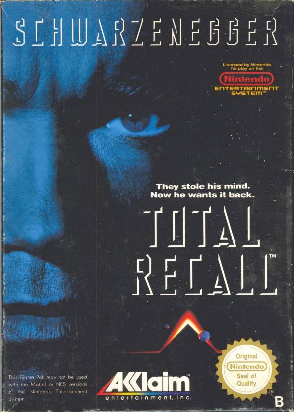 Total Recall Nintendo 8-Bit PAL B SCN Complete