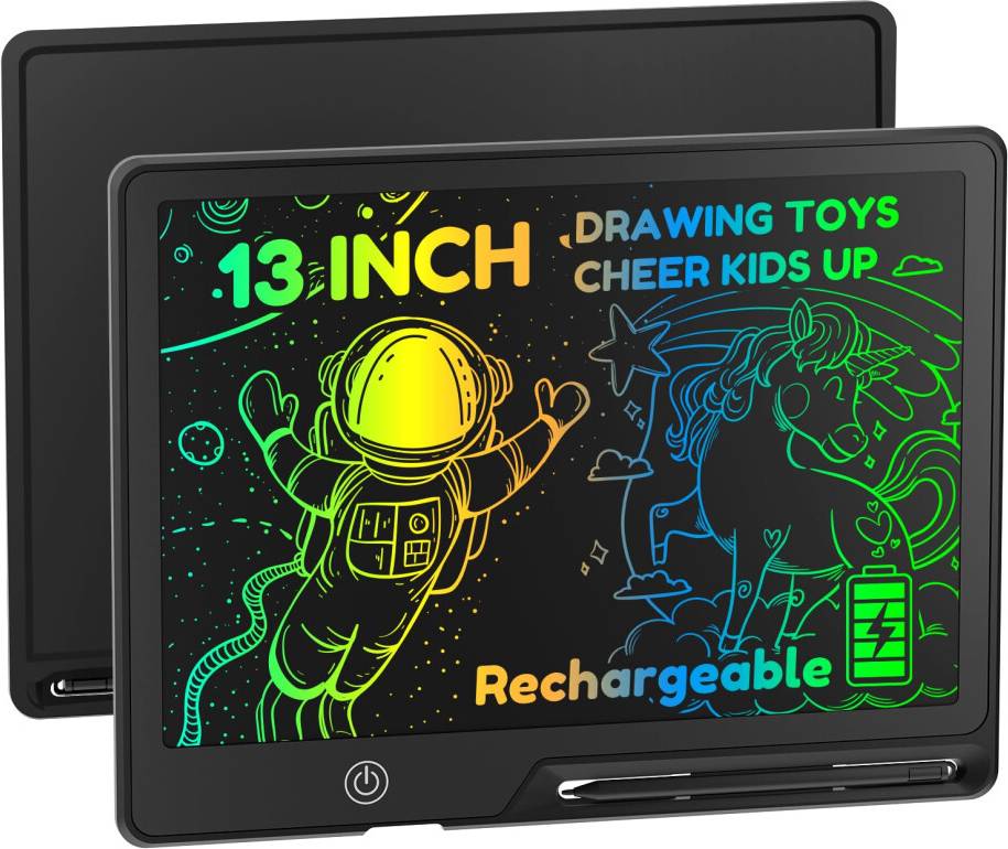 13 Inch Black LCD Writing Tablet with Lock
