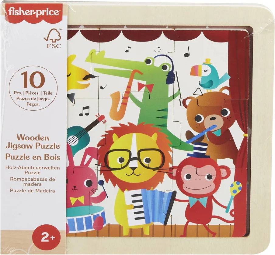 Fisher-Price Rampussel I Trä 9 Bitar Instrument