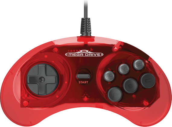 Retro-Bit Crimson Red Wired Controller
