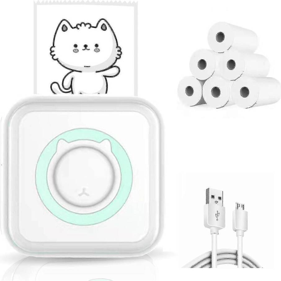 Kikidex Mini Pocket Sticker Printer Bluetooth Wireless