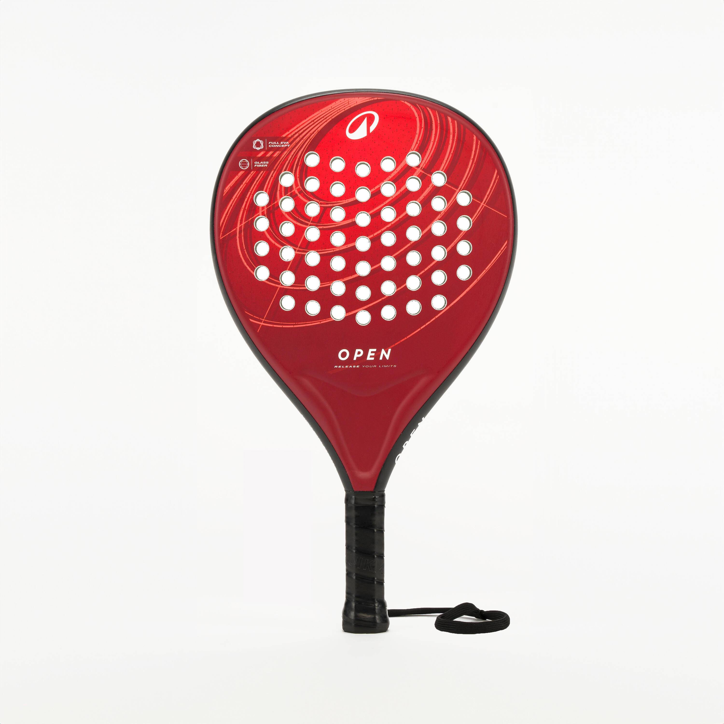 Kuikma Adult Padel Racket Pr Open Red