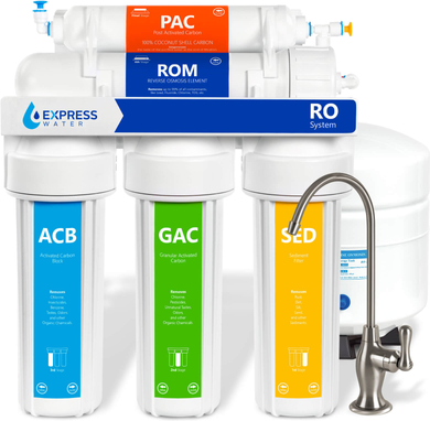 Express water filters Express Water 5-Stage Multi-Method Reverse Osmosis Filtration System RO10DBN