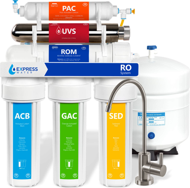 Express water filters Express Water 6-Stage Multi-Method Reverse Osmosis Filtration System ROUV10MBN