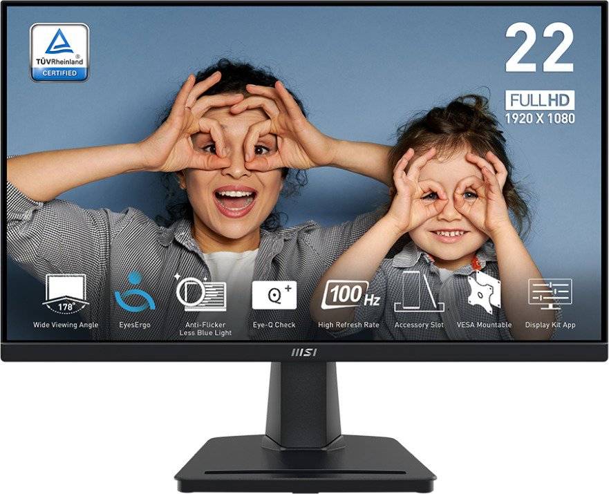 MSI Pro MP225V 21.4 Inch Computer Skærm