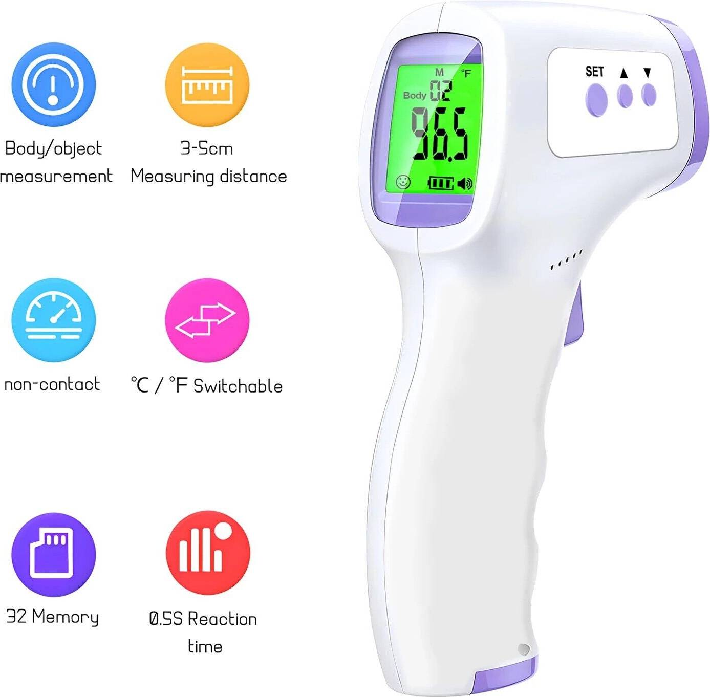 Digital thermometer Fireurus Forehead Digital Thermometer Tool