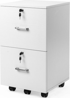 White 2-Drawer 15.75 Inches File