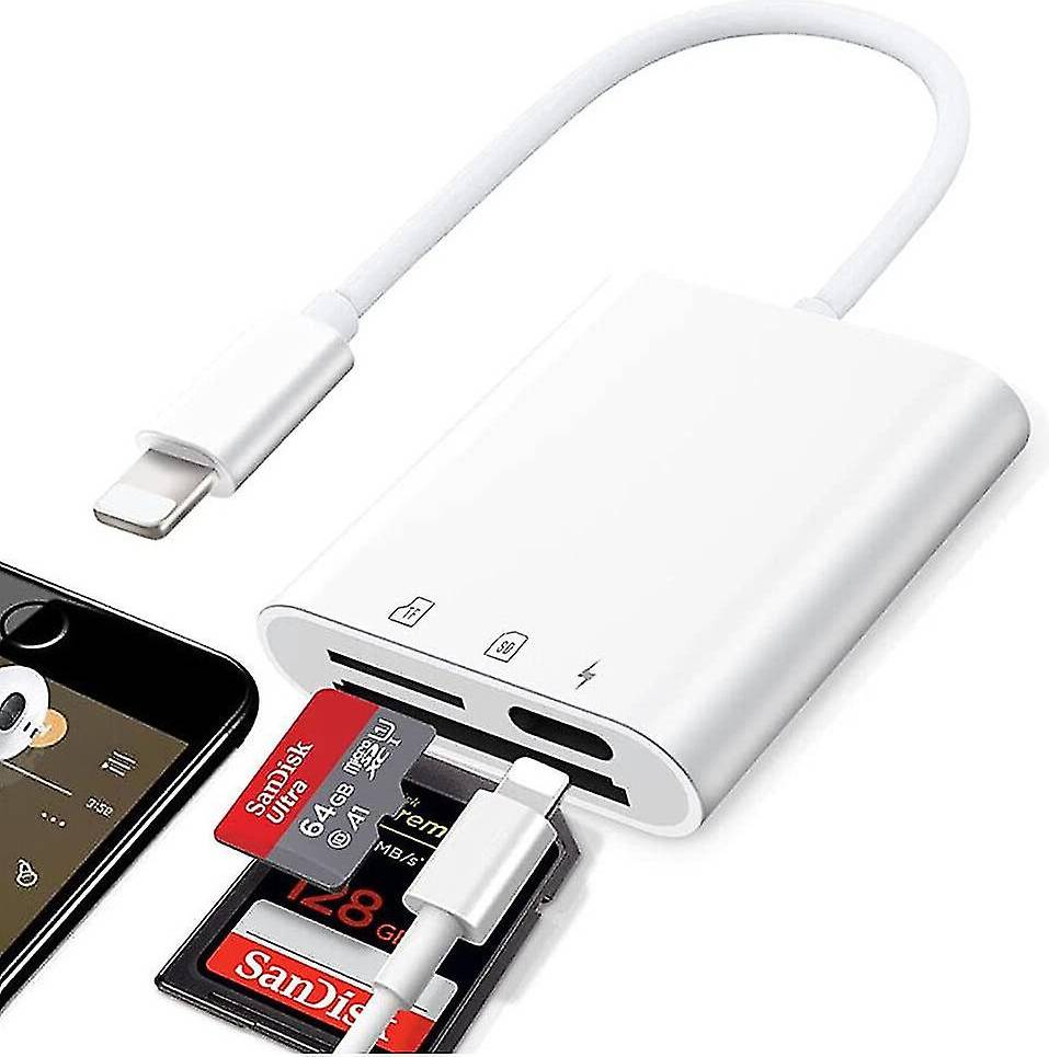 Zeuxo Sd Card Reader 3 In 1 Memory Adapter